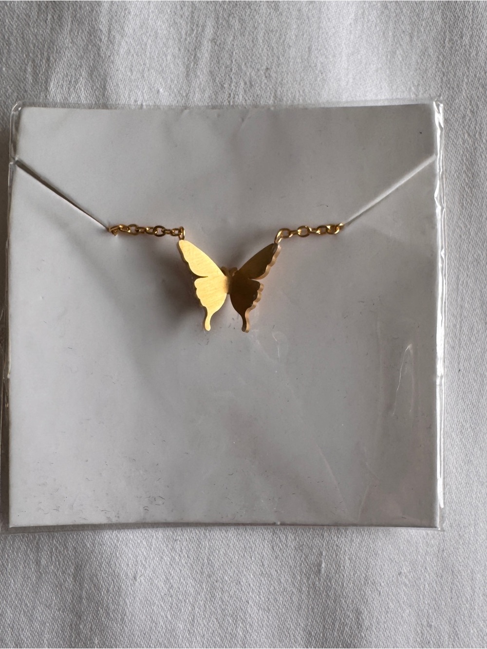 Gold Butterfly Pendant Necklace for Women - Elegant Minimalist Jewelry
